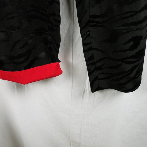 Zadig & Voltaire Black and Red Straight Leg Pants - Picture 7 of 8